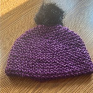 Pretty Purple Knit Beanie NWOT